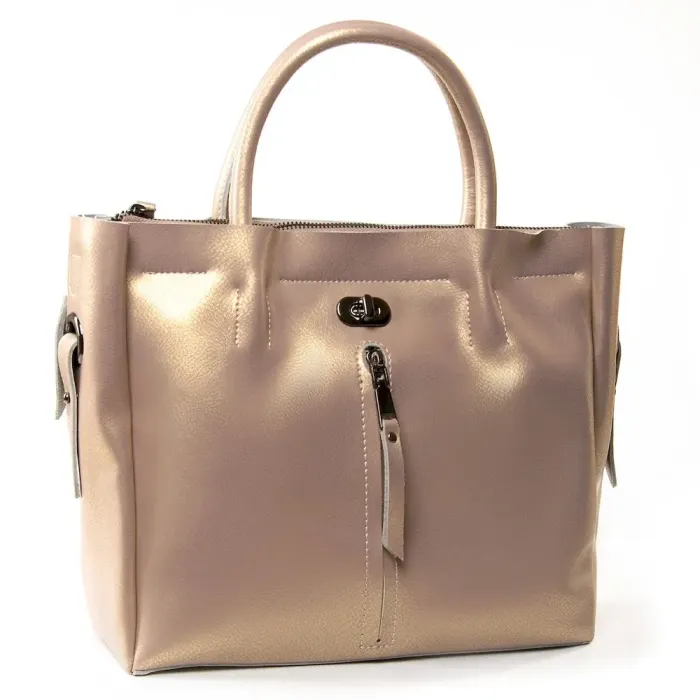 Сумка жіноча Класична шкіра Luxeva P92 8696-3 pearlescent khaki