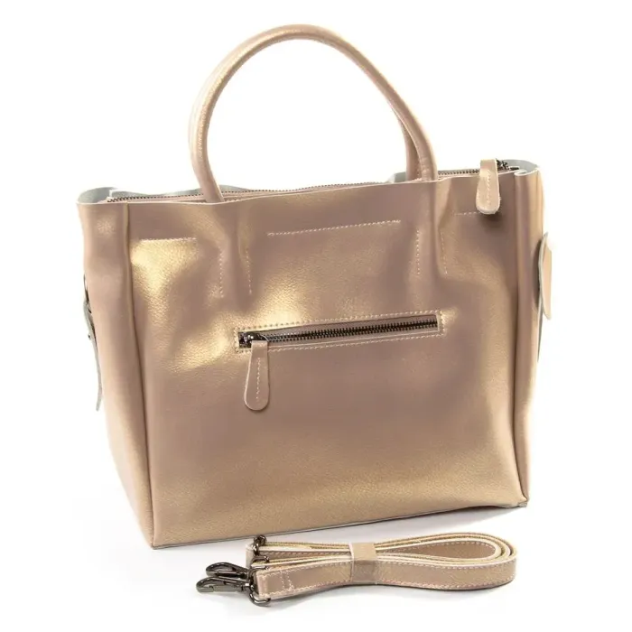 Сумка жіноча Класична шкіра Luxeva P92 8696-3 pearlescent khaki