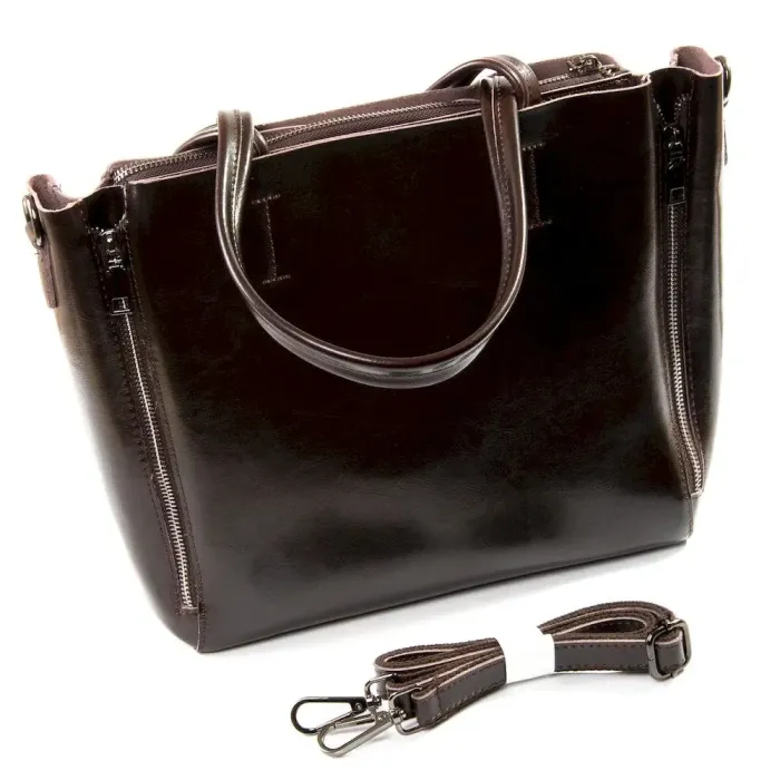 Сумка жіноча Класична шкіра Luxeva P81 8650-220 brown