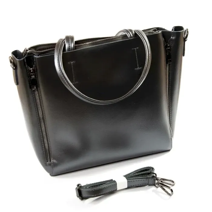 Сумка жіноча Класична шкіра Luxeva P81 8650-220 deep-grey