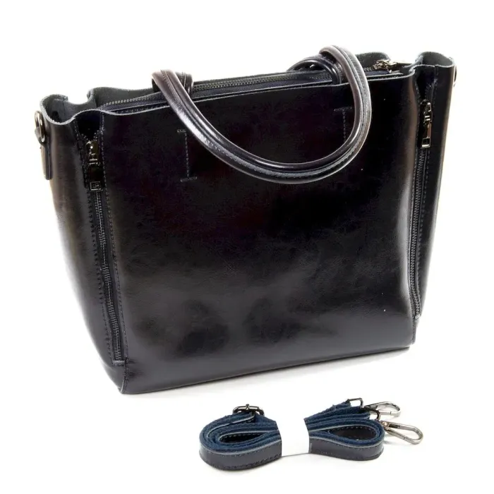 Сумка Жіноча Класична шкіра Luxeva P80 8650 blue