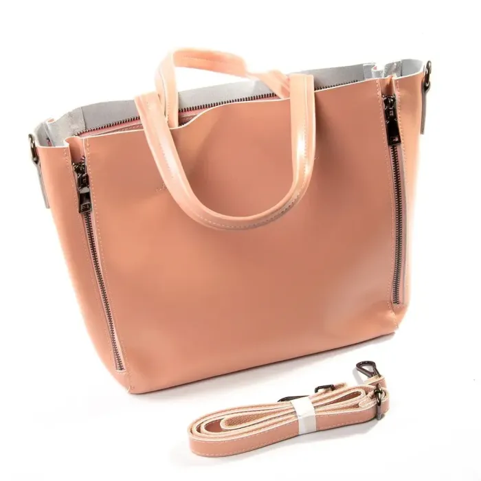Сумка Женская Классическая кожа Luxeva P80 8650 pink