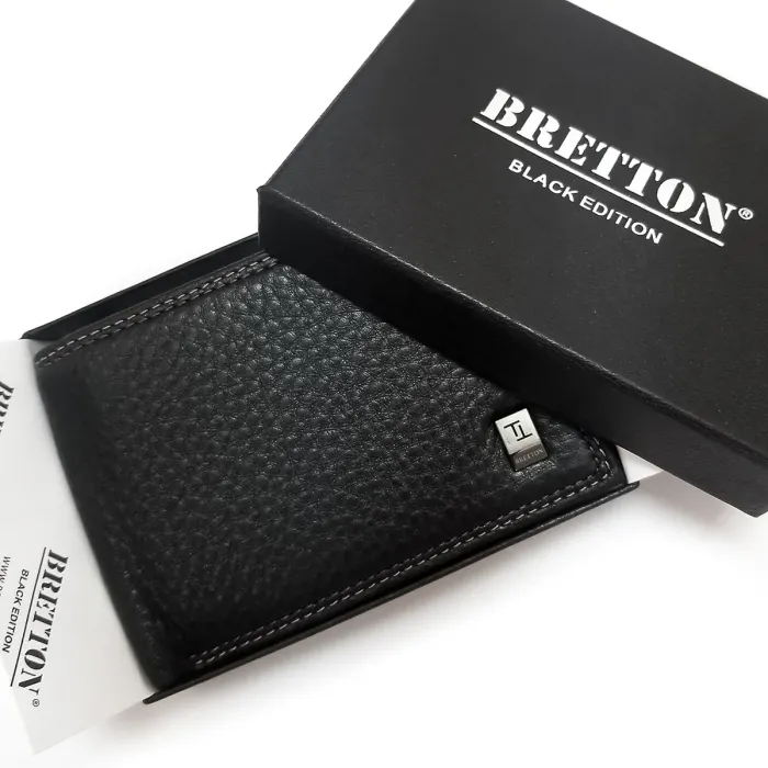 Кошелек BE Мужской кожа BRETTON 168-R24C black