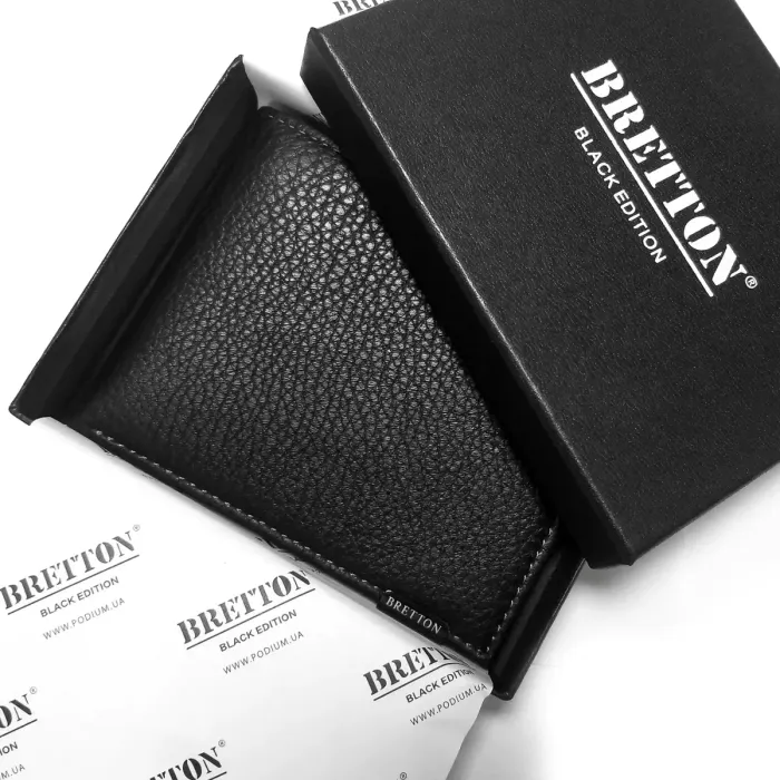 Гаманець BE Чоловіча шкіра BRETTON 208G black