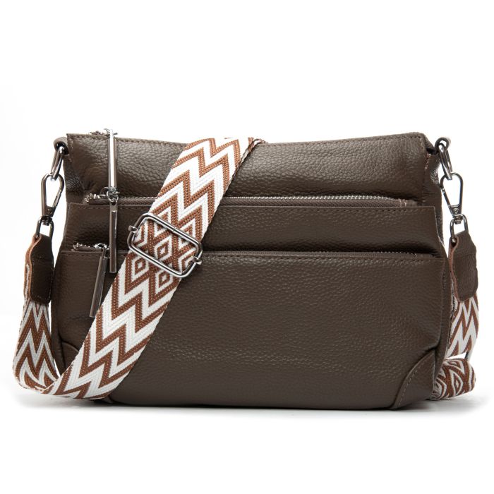 Сумка Женская Классическая кожа ALEX RAI 8269 dark khaki