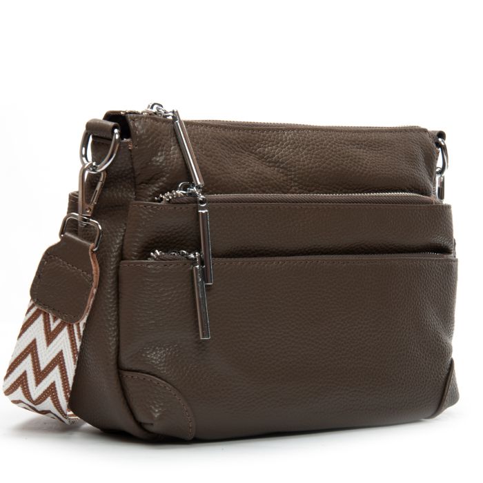 Сумка Женская Классическая кожа ALEX RAI 8269 dark khaki