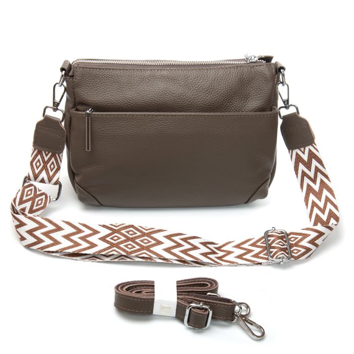 Сумка Женская Классическая кожа ALEX RAI 8269 dark khaki