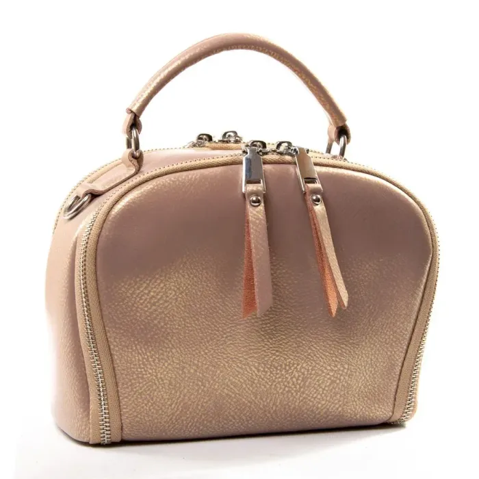 Сумка жіноча Класична шкіра Luxeva P86 8729 pearl-khaki