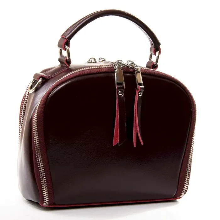 Сумка Жіноча Класична шкіра Luxeva P86 8729 wine-red