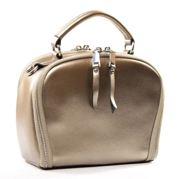 Сумка жіноча Класична шкіра Luxeva P86 8729 silver-gray