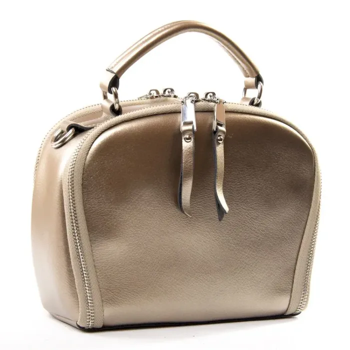 Сумка жіноча Класична шкіра Luxeva P86 8729 silver-gray