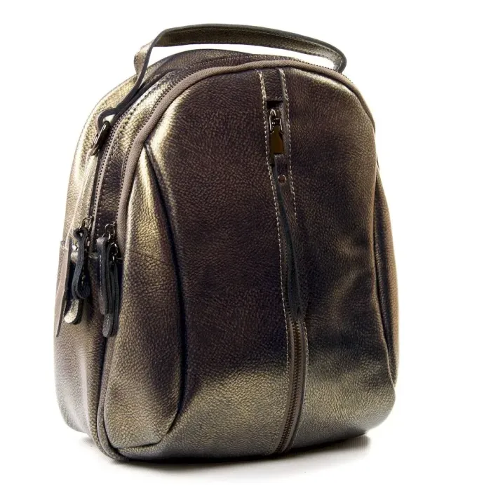 Сумка жіноча Класична шкіра Luxeva P89 8950 gold-ash