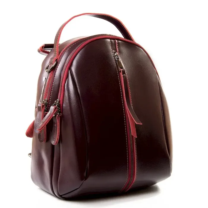 Сумка жіноча Класична шкіра Luxeva P89 8950 wine-red
