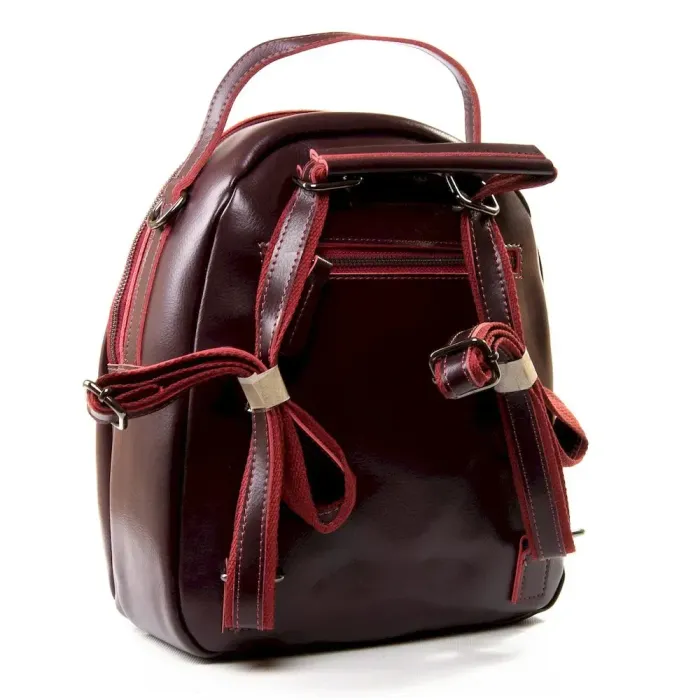 Сумка жіноча Класична шкіра Luxeva P89 8950 wine-red