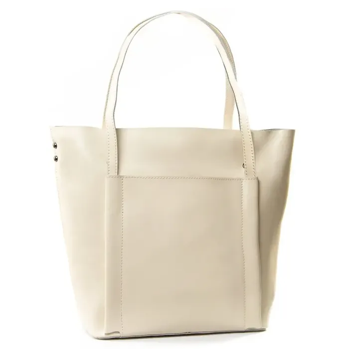 Сумка жіноча Класична шкіра Luxeva P33 8601 beige