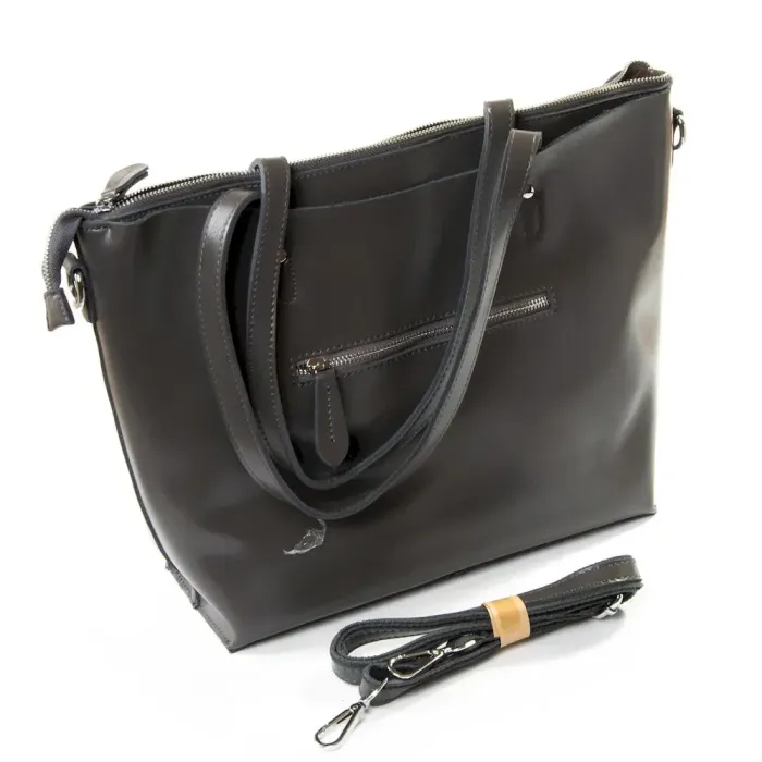 Сумка Женская Классическая кожа Luxeva P32 1542 gray