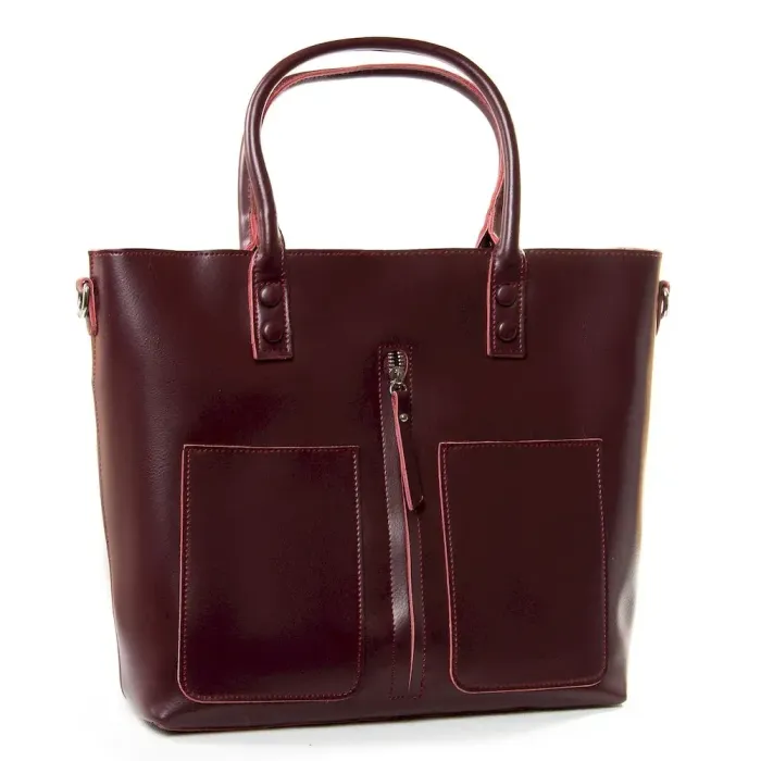 Сумка Женская Классическая кожа Luxeva P24  8776 wine-red