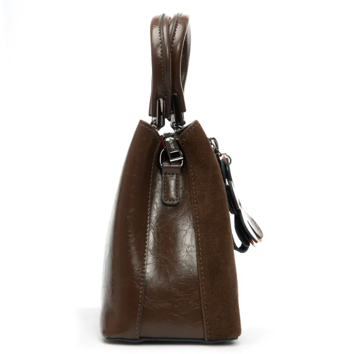 Сумка Женская Классическая замш ALEX RAI 385 khaki