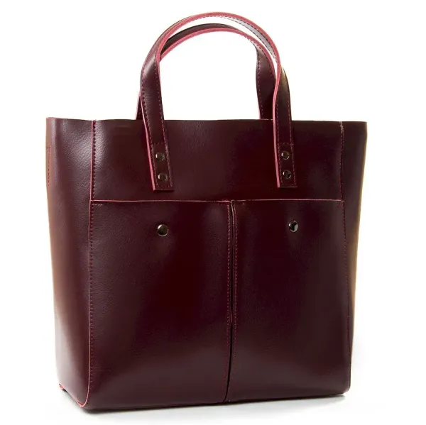 Сумка жіноча Класична шкіра Luxeva P107 8713 red-wine