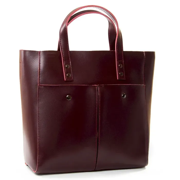 Сумка жіноча Класична шкіра Luxeva P107 8713 red-wine