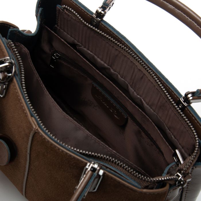 Сумка Женская Классическая замш ALEX RAI 385 khaki