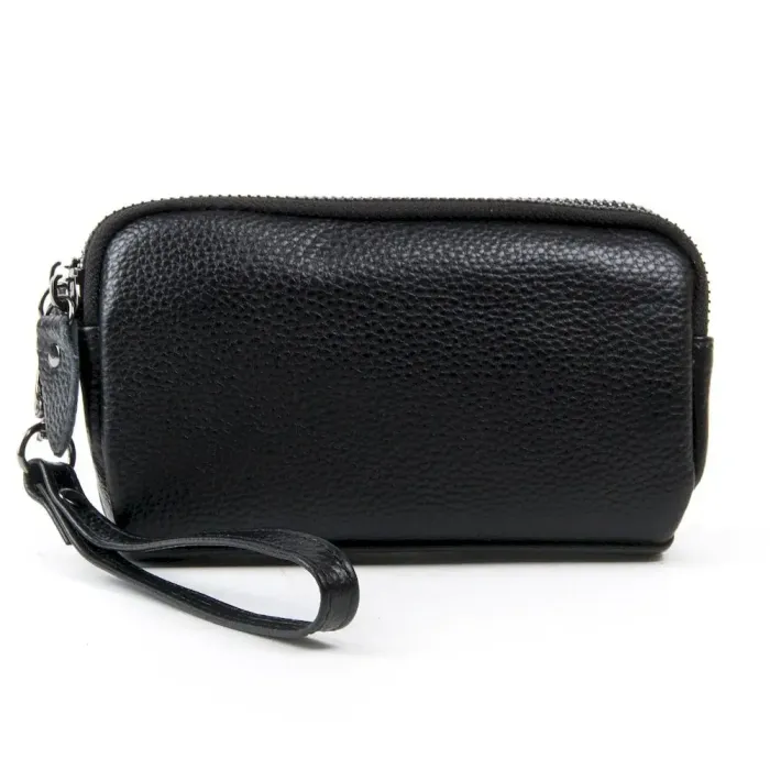 Косметичка шкіряна 6002-1 black