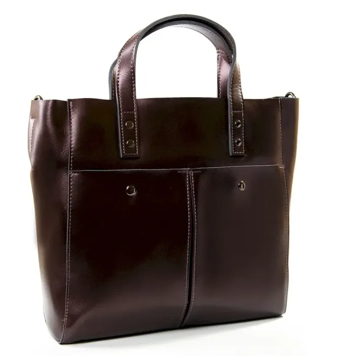 Сумка Жіноча Класична шкіра Luxeva P107 8713 bright-coffee