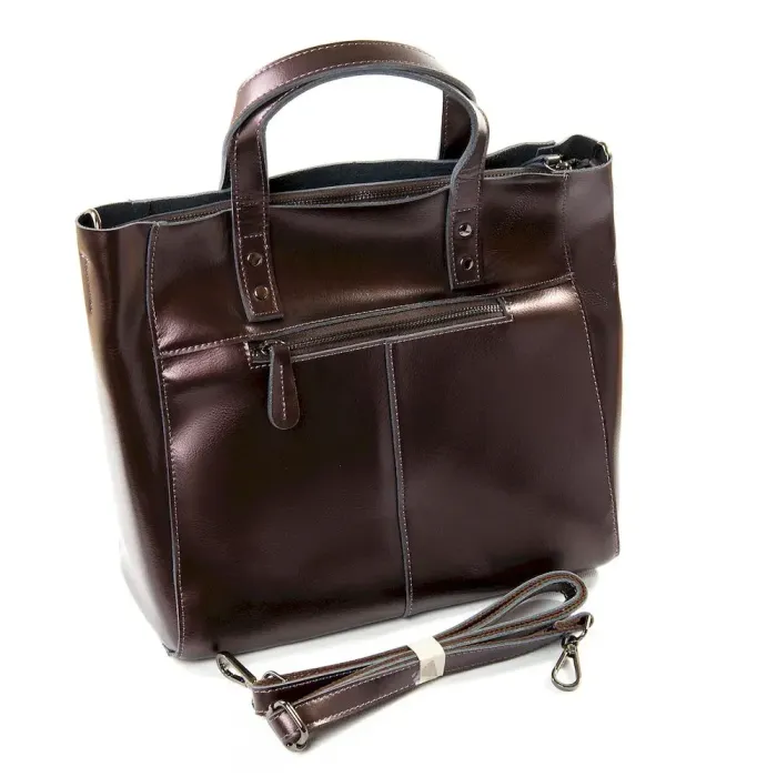 Сумка Жіноча Класична шкіра Luxeva P107 8713 bright-coffee