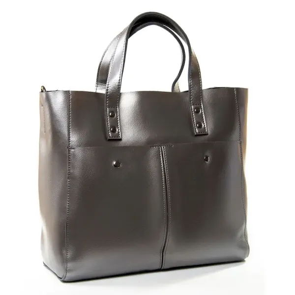 Сумка Жіноча Класична шкіра Luxeva P107 8713 bright-grey