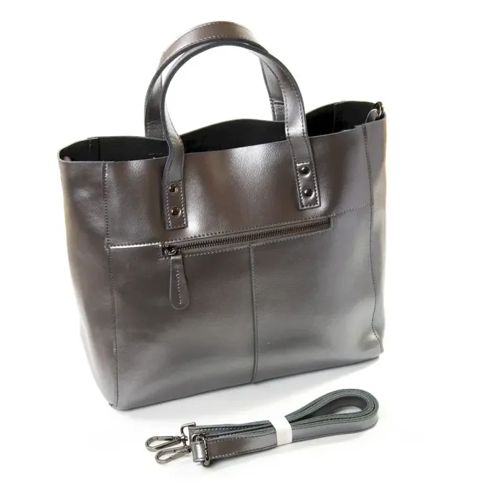 Сумка Жіноча Класична шкіра Luxeva P107 8713 bright-grey
