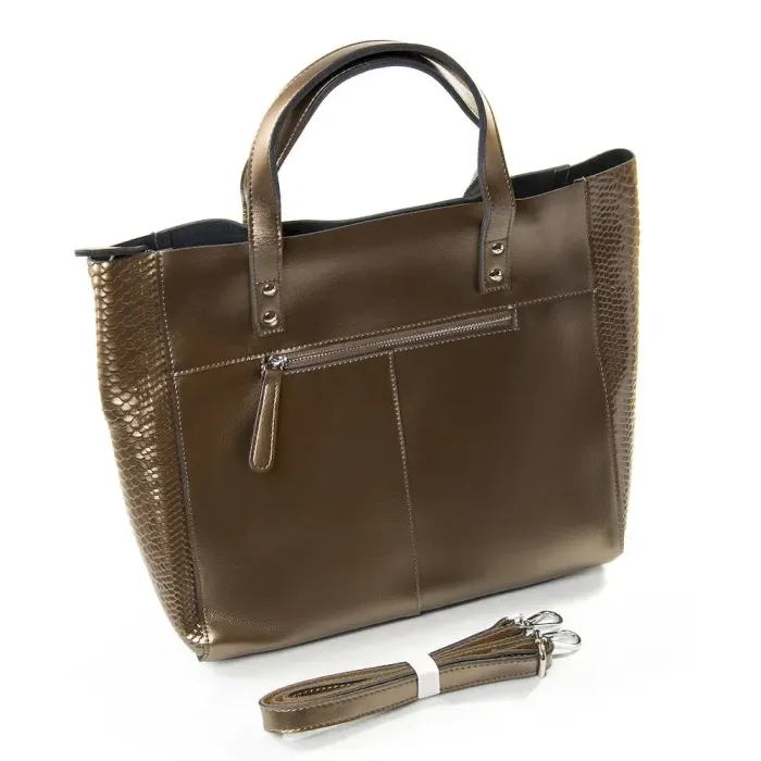 Сумка Женская Классическая кожа Luxeva P107 8713-1 deep-silver-ash