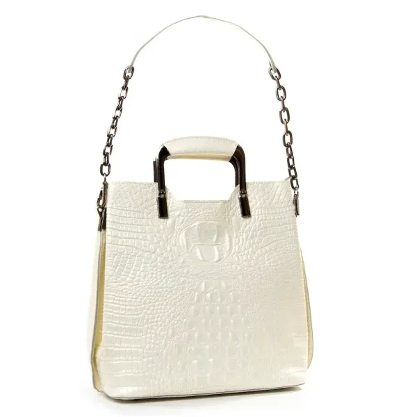 Сумка Жіноча Класична шкіра Luxeva P112 8653 white