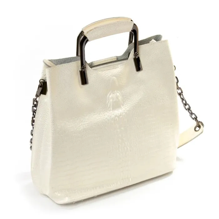 Сумка Женская Классическая кожа Luxeva P112 8653 white