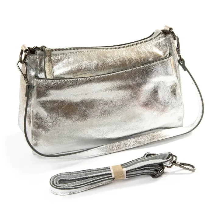 Сумка Женская Классическая кожа Luxeva P112 8724-7 silver