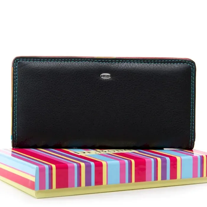 Кошелек Rainbow кожа DR. BOND WRN-22 black