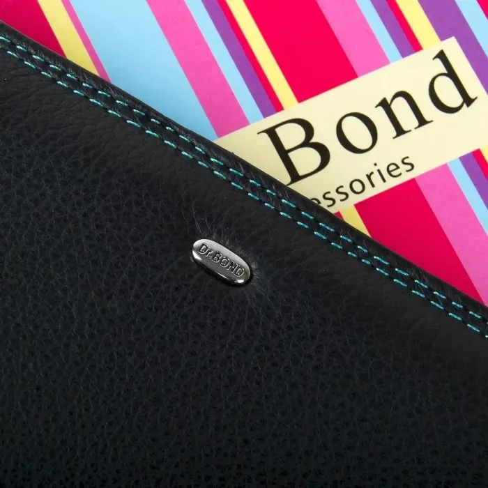 Кошелек Rainbow кожа DR. BOND WRN-22 black