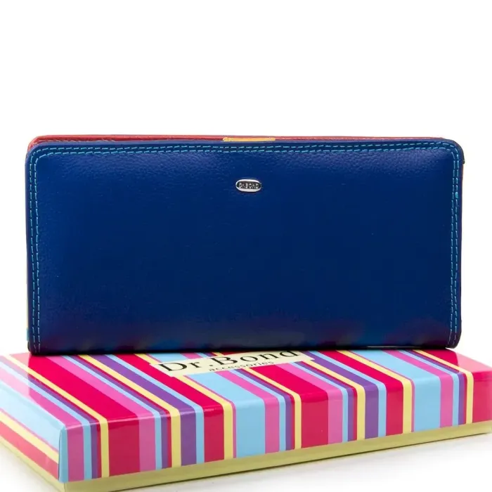 Кошелек Rainbow кожа DR. BOND WRN-22 blue