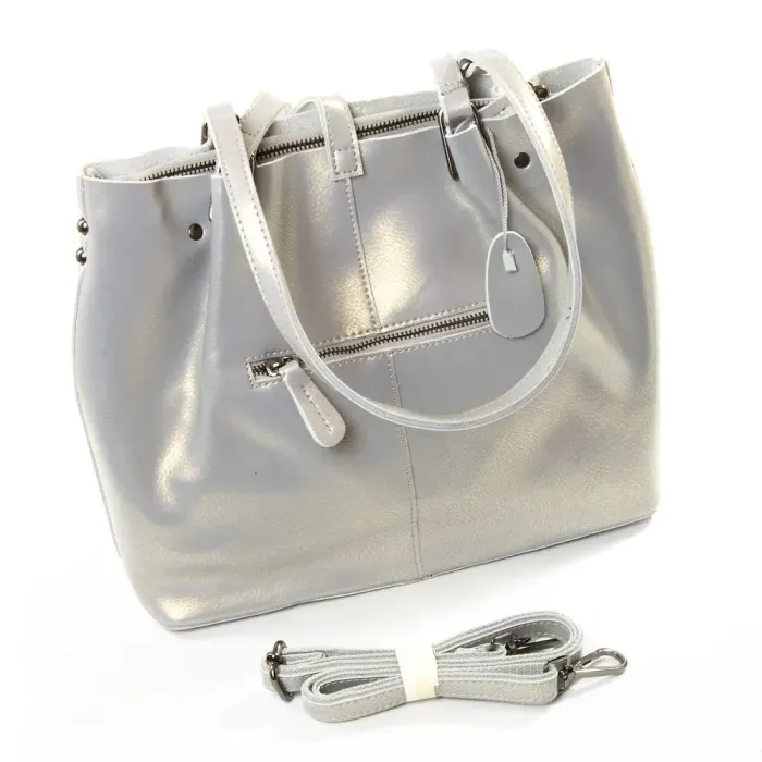 Сумка Женская Классическая кожа Luxeva P54 317 bead ash