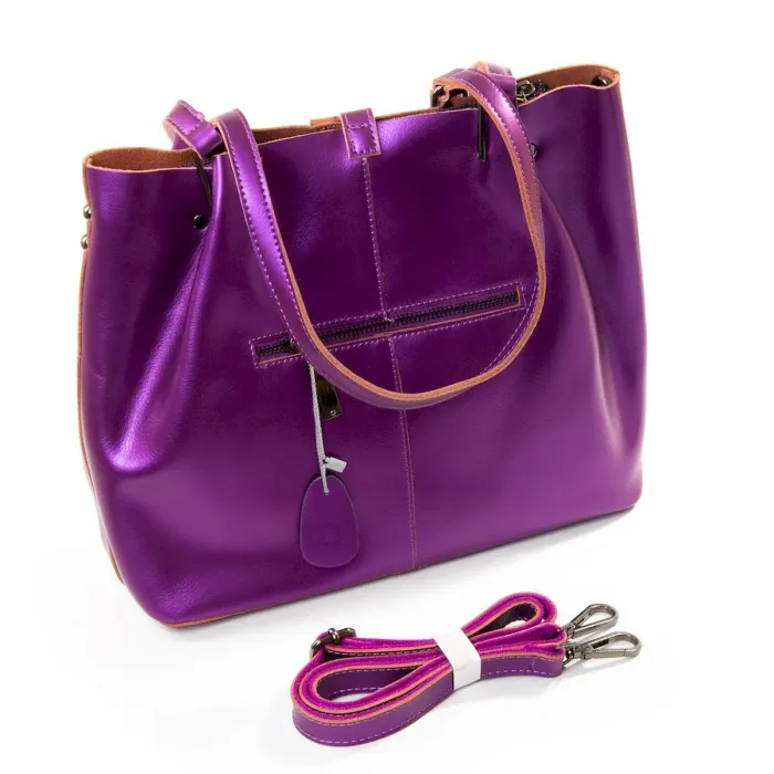 Сумка Женская Классическая кожа Luxeva P54 317 bright-deep-purple