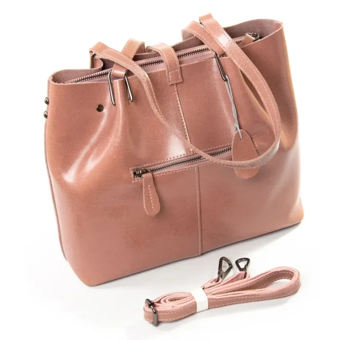 Сумка Женская Классическая кожа Luxeva P54 317 pink