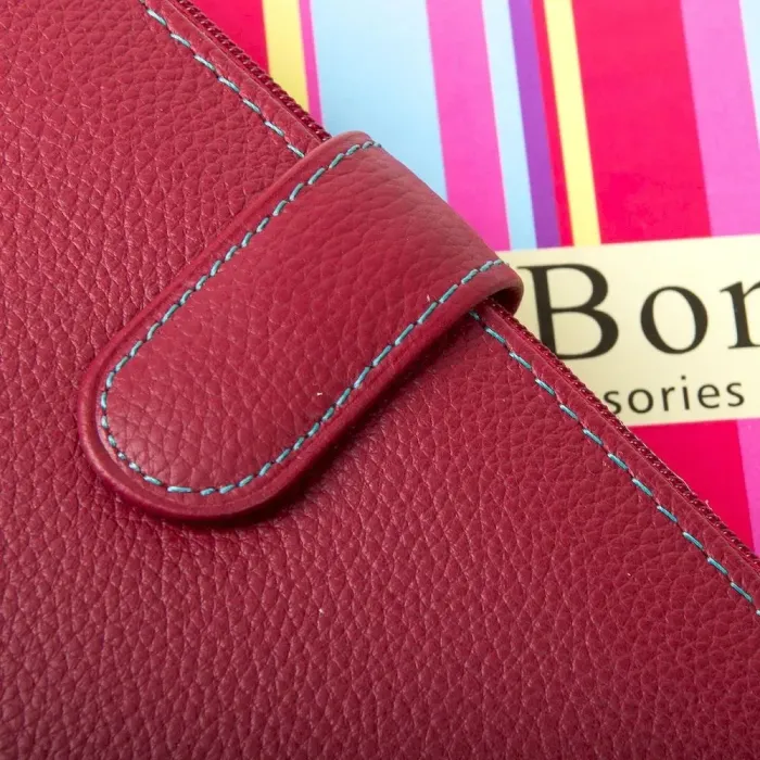 Жіночий гаманець Rainbow шкіряний Dr.Bond WRN-23 bordo
