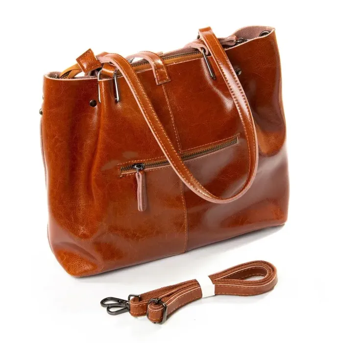 Сумка Женская Классическая кожа Luxeva P54 317 khaki