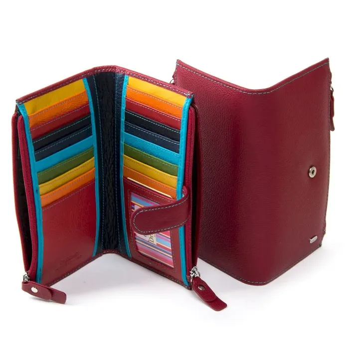 Жіночий гаманець Rainbow шкіряний Dr.Bond WRN-23 bordo