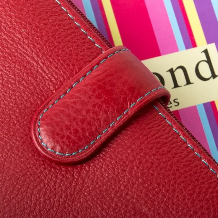 Жіночий гаманець Rainbow шкіряний Dr.Bond WRN-23 red