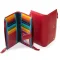 Жіночий гаманець Rainbow шкіряний Dr.Bond WRN-23 red