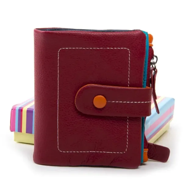 Жіночий гаманець Rainbow шкіряний Dr.Bond WRN-1 bordo