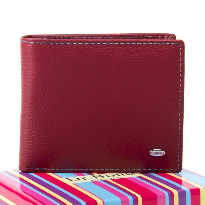 Жіночий гаманець Rainbow шкіряний Dr.Bond WRS-6 bordo