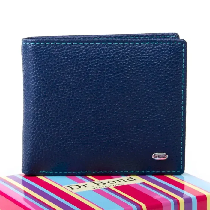 Жіночий гаманець Rainbow шкіряний Dr.Bond WRS-6 blue