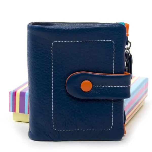 Жіночий гаманець Rainbow шкіряний Dr.Bond WRN-1 blue