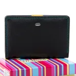 Жіночий гаманець Rainbow шкіряний Dr.Bond WRN-2 black